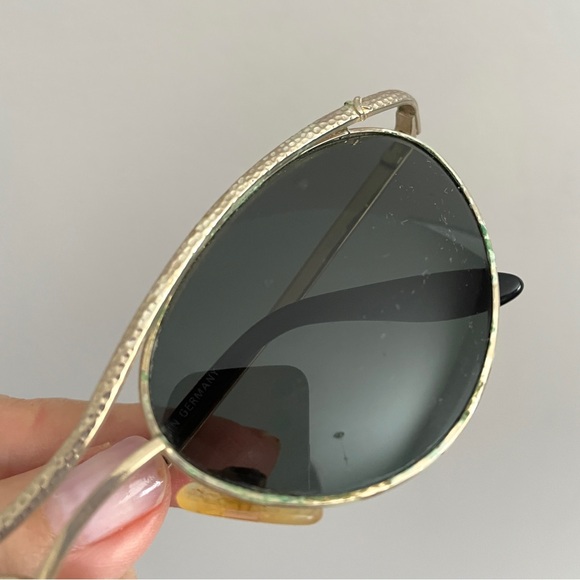 Vintage Paloma Picasso Light Gold Oval Cat Eye Sunglasses - made in Germany - Picture 5 of 13